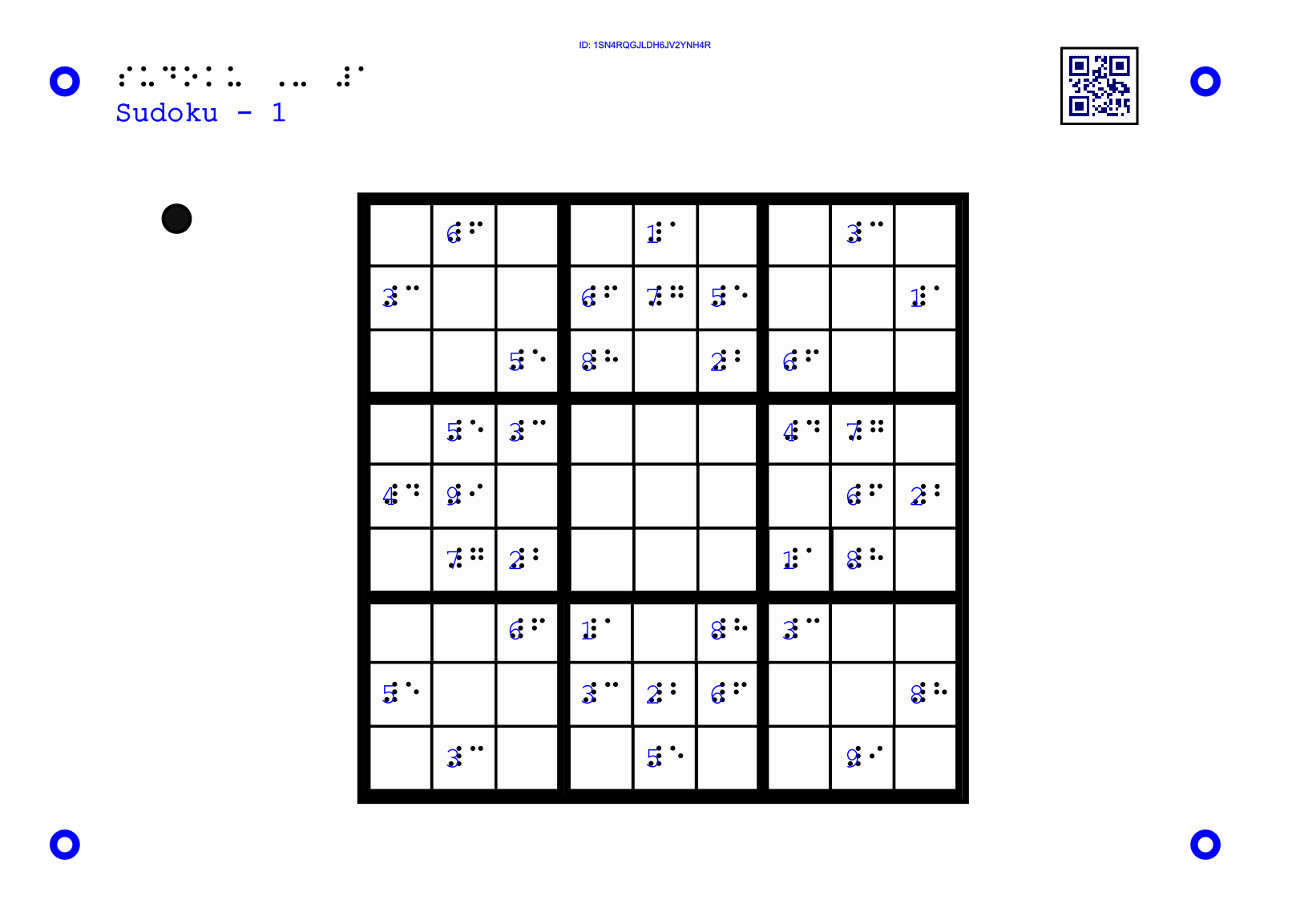 11Tactile version of sudoku
